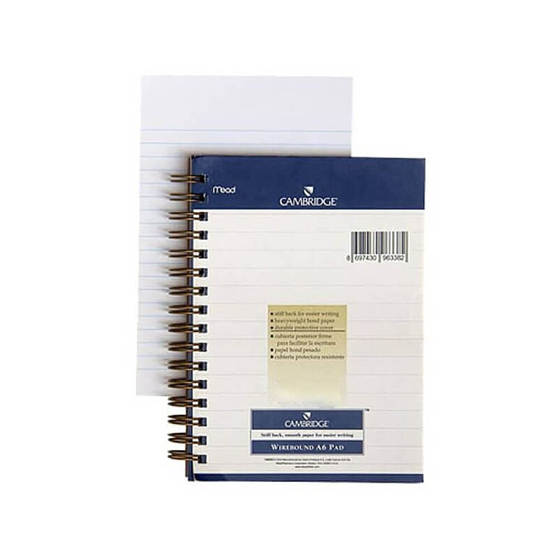 MEAD CAMBRİDGE SPİRALLİ BEYAZ DEFTER A6 ÇİZGİLİ 120 YAPRAK (M-105750)