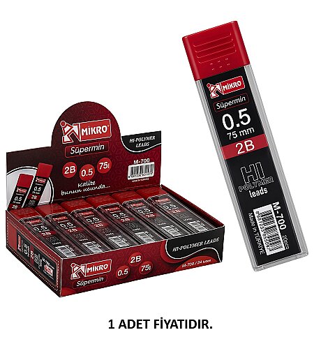 MİKRO M-700 KALEM UCU 0.5 2B 75mm - 1