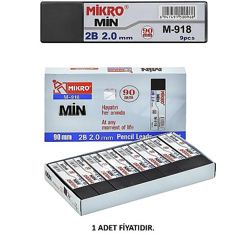 MİKRO M-918 KALEM UCU 2.0 2B 90mm - 1