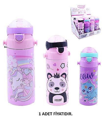 MİKRO MU-2635 MUGGLE ÇELİK MATARA 500ml THE ORİGİNAL - 1