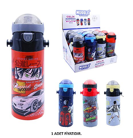 MİKRO MU-2636 MUGGLE ÇELİK MATARA 500ml THE ORİGİNAL ERKEK - 1