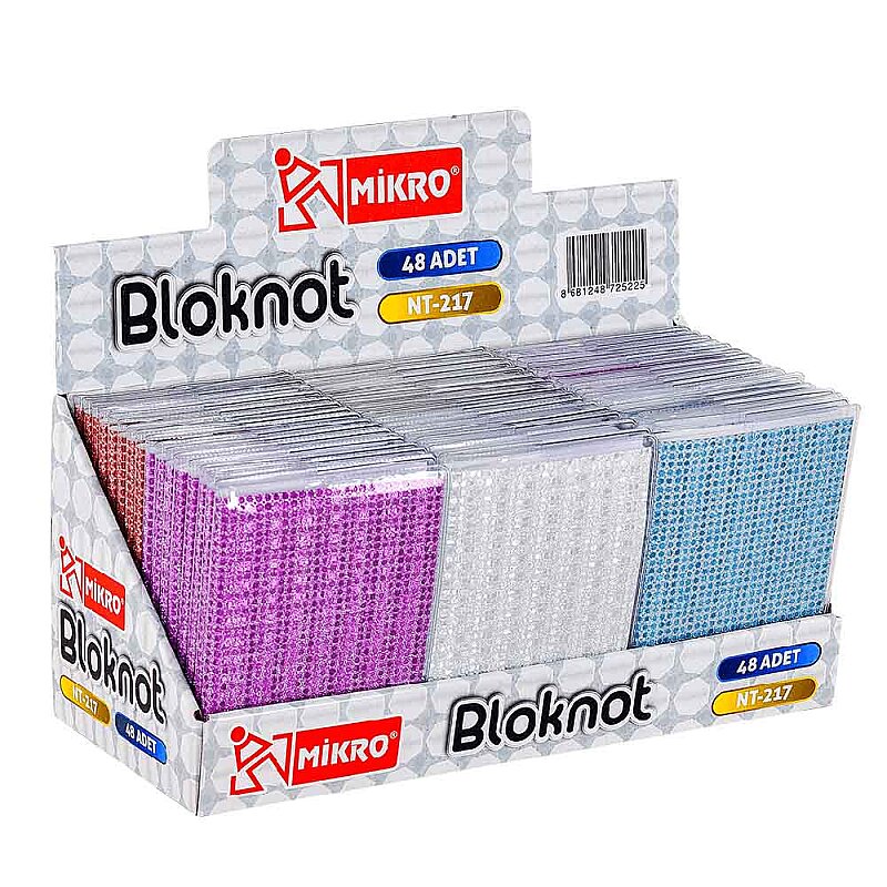MİKRO NT-217 KARTON KAPAK BLOKNOT 9.5x13.5 ÇİZGİLİ 64 YAPRAK