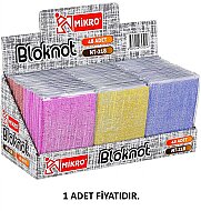 MİKRO NT-218 KARTON KAPAK BLOKNOT 9.5x13.5 ÇİZGİLİ 64 YAPRAK - MİKRO