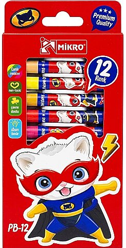 MİKRO PB-12N PASTEL BOYA 12 RENK - 1