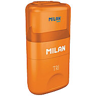 MİLAN 4700116 TRİ HAZNELİ SİLGİLİ KALEMTRAŞ (15321044700116) - MİLAN