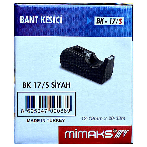 MİMAKS BK17 BANT MAKİNESİ 12mmx33m MAVİ - 1