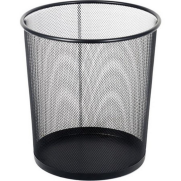 Mimaks D-3 Metal Tam Perfore Çöp Kovası Siyah - MİMAKS