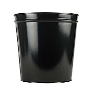 MİMAKS D-1 METAL ÇÖP KOVASI SİYAH 10lt - MİMAKS