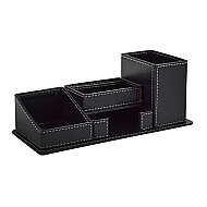 Mimaks Dk-141 Suni Deri Masa Üstü 4lü Set Siyah - MİMAKS