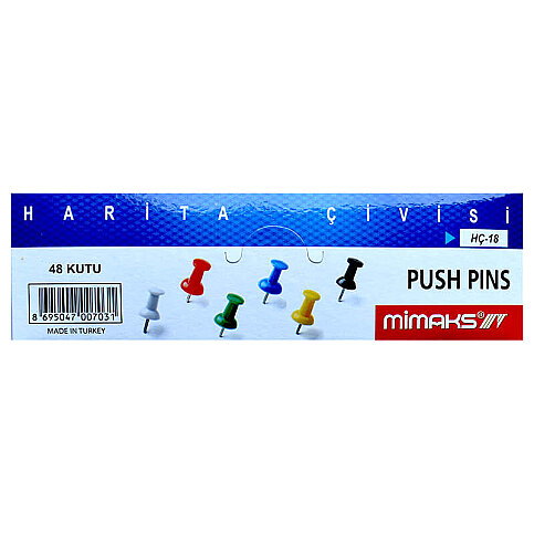 MİMAKS HC18 HARİTA ÇİVİSİ 18 ADET - 1