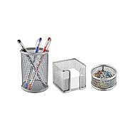 MİMAKS MS-3 METAL PERFORE MASA SETİ GÜMÜŞ 3LÜ - MİMAKS