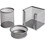 MİMAKS MS3 METAL PERFORE MASA SETİ GÜMÜŞ 3LÜ - MİMAKS