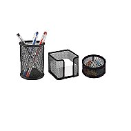 MİMAKS MS-3 METAL PERFORE MASA SETİ SİYAH 3LÜ - MİMAKS