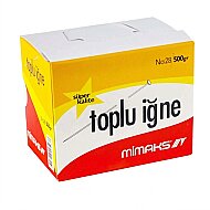 MİMAKS Tİ-500 NİKELLİ TOPLU İĞNE 500gr KUTU - MİMAKS