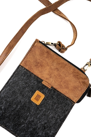 Önder Minbag 538-03 Messenger Askılı Keçe Çanta Siyah - 3