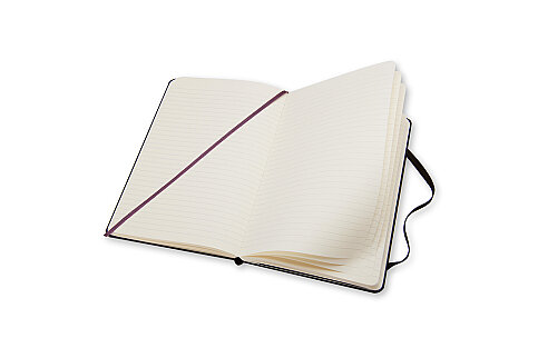MOLESKİNE QP012 KLASİK SERT KAPAK DEFTER ÇİZGİLİ 192 YAPRAK SİYAH - 2