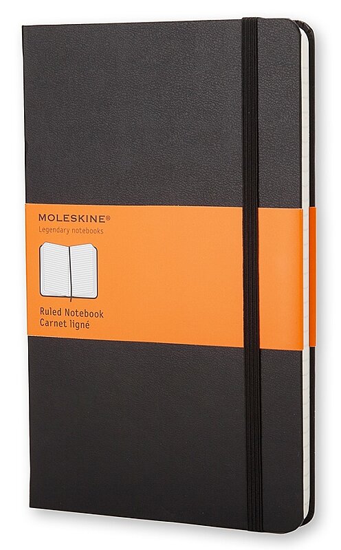 MOLESKİNE QP012 KLASİK SERT KAPAK DEFTER ÇİZGİLİ 192 YAPRAK SİYAH