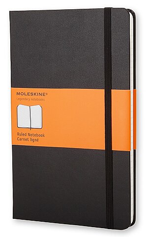 MOLESKİNE QP012 KLASİK SERT KAPAK DEFTER ÇİZGİLİ 192 YAPRAK SİYAH - 1
