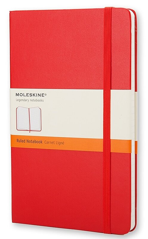 MOLESKİNE MM710R KLASİK SERT KAPAK ÇİZGİLİ DEFTER 192 YAPRAK KIRMIZI