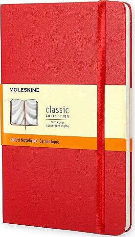 MOLESKİNE MM710R KLASİK SERT KAPAK ÇİZGİLİ DEFTER 192 YAPRAK KIRMIZI - 1