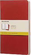 MOLESKİNE CH111 CAHİER DEFTER 9x14 ÇİZGİLİ 64 YAPRAK KIRMIZI 3LÜ - MOLESKİNE