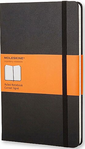 MOLESKİNE QP060 KLASİK DEFTER 13x21 ÇİZGİLİ 240 YAPRAK SİYAH - 1