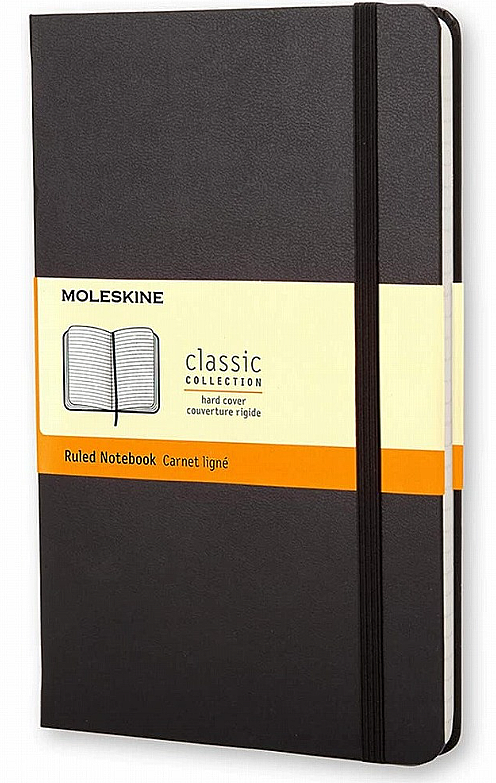MOLESKİNE QP060 KLASİK DEFTER 13x21 ÇİZGİLİ 240 YAPRAK SİYAH