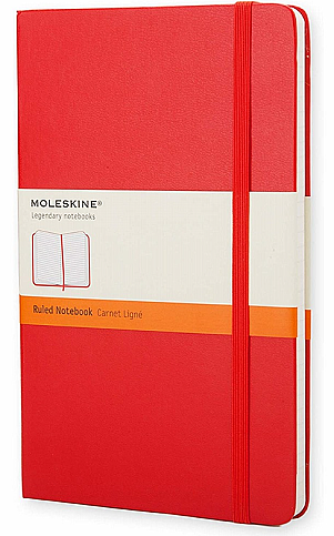 MOLESKİNE QP060R KLASİK DEFTER 13x21 ÇİZGİLİ 240 YAPRAK KIRMIZI - 1