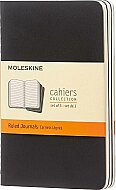 MOLESKİNE QP318 CAHİER DEFTER 13x21 DÜZ 80 YAPRAK SİYAH 3LÜ - MOLESKİNE