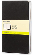 MOLESKİNE QP318 CAHİER DEFTER 13x21 DÜZ 80 YAPRAK SİYAH 3LÜ - MOLESKİNE