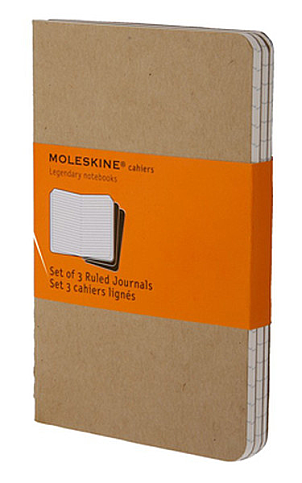 MOLESKİNE QP411 CAHİER DEFTER 9x14 ÇİZGİLİ 64 YAPRAK KRAFT 3LÜ - 1