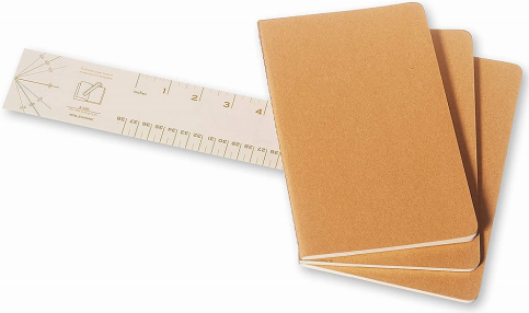 Moleskine Qp418 Cahier Defter 13x21 Düz 64 Yaprak Kraft 3lü - 2