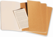 Moleskine Qp418 Cahier Defter 13x21 Düz 64 Yaprak Kraft 3lü - 3