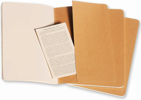 Moleskine Qp418 Cahier Defter 13x21 Düz 64 Yaprak Kraft 3lü - 3