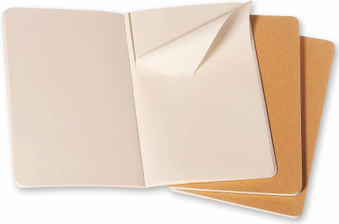 Moleskine Qp418 Cahier Defter 13x21 Düz 64 Yaprak Kraft 3lü - 4