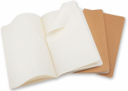 Moleskine Qp418 Cahier Defter 13x21 Düz 64 Yaprak Kraft 3lü - 5