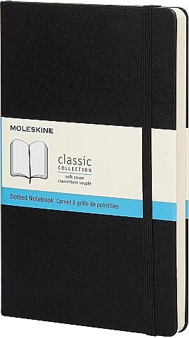 MOLESKİNE QP619 KLASİK DEFTER 13x21 NOKTALI 192 YAPRAK SİYAH - 1