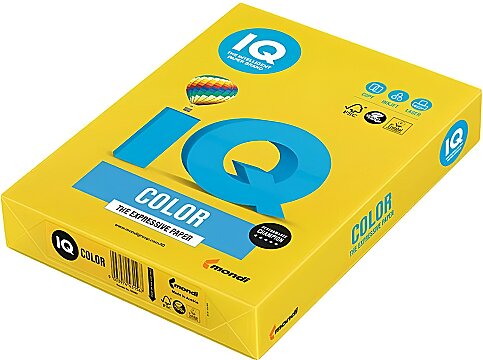 MONDİ İQ RENKLİ FOTOKOPİ KAĞIDI A4 80gr HARDAL 500LÜ (NE1320-IG50) - 1