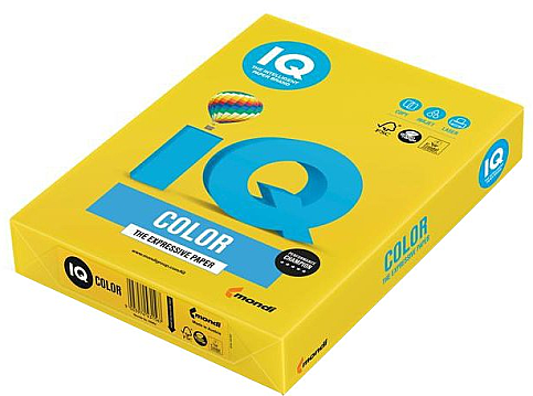 MONDİ İQ RENKLİ FOTOKOPİ KAĞIDI A4 80gr HARDAL 500LÜ (NE1320-IG50) - 1