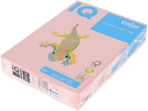 MONDİ İQ RENKLİ FOTOKOPİ KAĞIDI A4 80gr GÜL KURUSU 500LÜ (NE1324-OPI74) - 1