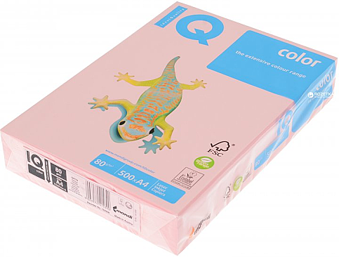 MONDİ İQ RENKLİ FOTOKOPİ KAĞIDI A4 80gr GÜL KURUSU 500LÜ (NE1324-OPI74) - 1