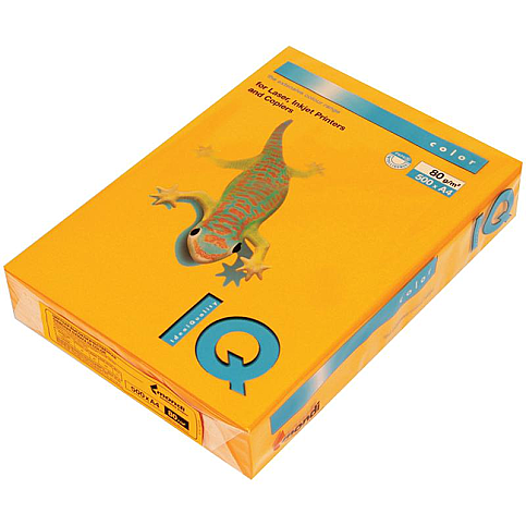 MONDİ İQ RENKLİ FOTOKOPİ KAĞIDI A4 80gr ALTIN 500LÜ (NE1320-AG10) - 1