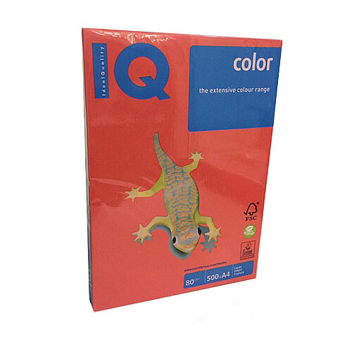 MONDİ İQ RENKLİ FOTOKOPİ KAĞIDI A4 80gr TURUNCU 500LÜ (NE1337-OR43) - 1