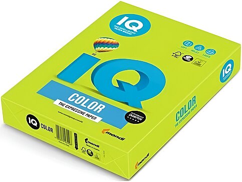 MONDİ İQ RENKLİ FOTOKOPİ KAĞIDI A4 80gr KOYU YEŞİL 500LÜ (NE1328) (NE1328-LG46) - 1