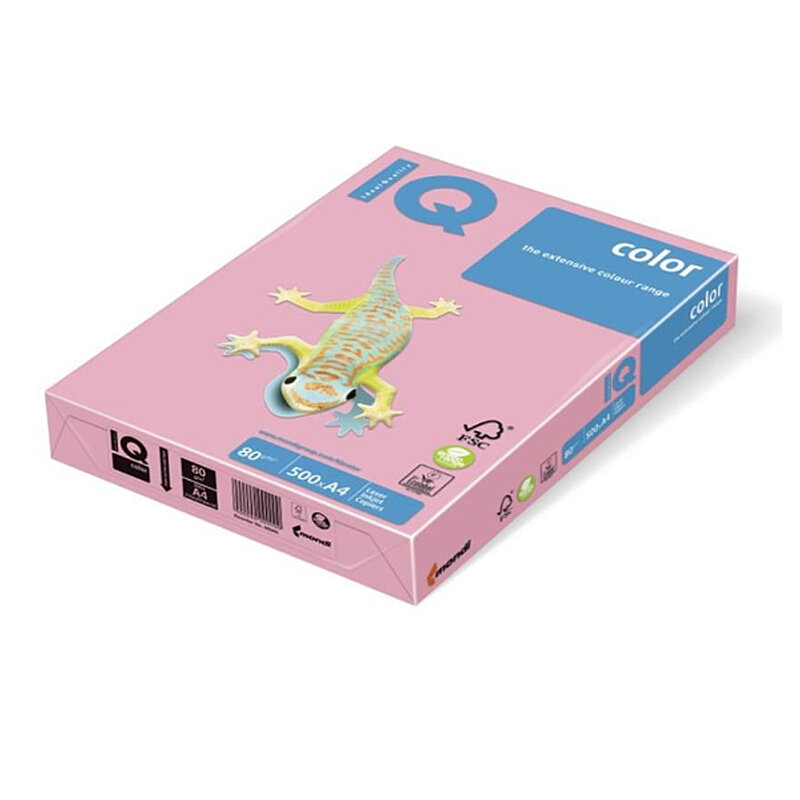 MONDİ İQ RENKLİ FOTOKOPİ KAĞIDI A4 80gr PEMBE 500LÜ (NE1325-PI25)