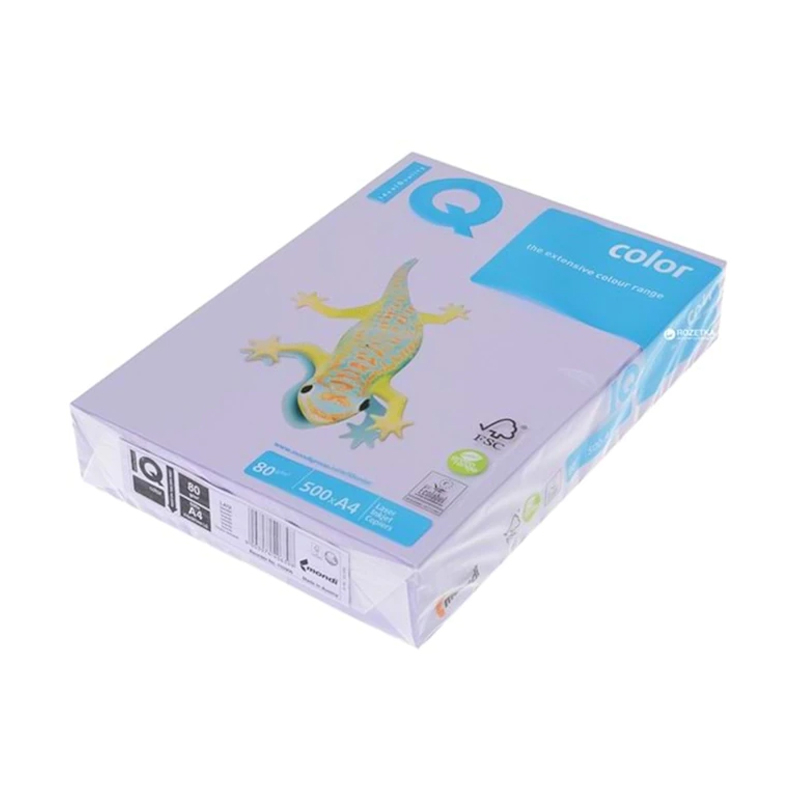 MONDİ İQ RENKLİ FOTOKOPİ KAĞIDI A4 80gr LAVANTA 500LÜ (NE1338-LA12)