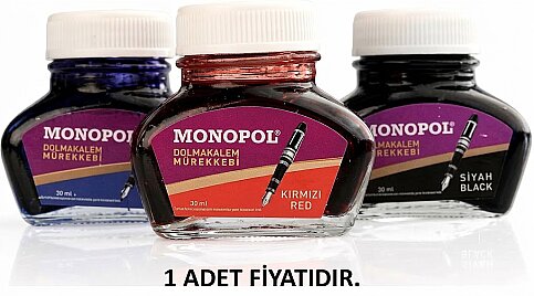 MONOPOL 1111 DOLMA KALEM MÜREKKEBİ MAVİ - 1