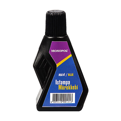 MONOPOL 1121 ISTAMPA MÜREKKEBİ MAVİ 30cc - 1