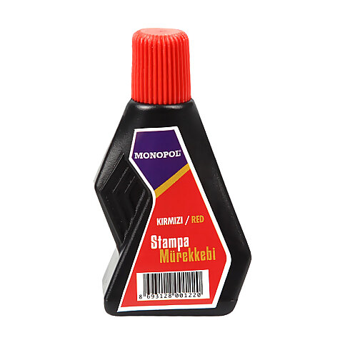 MONOPOL 1122 ISTAMPA MÜREKKEBİ KIRMIZI 30cc - 1