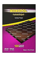 MONOPOL 3102 KARBON KAĞIDI SİYAH 100LÜ - MONOPOL